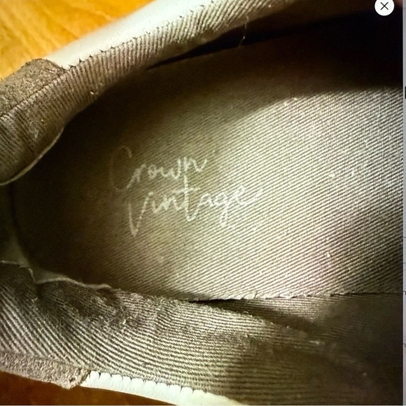 Crown Vintage Cream and Brown Kalinda sneaker woman’s size 6.5 snakeskin suede - Picture 8 of 9